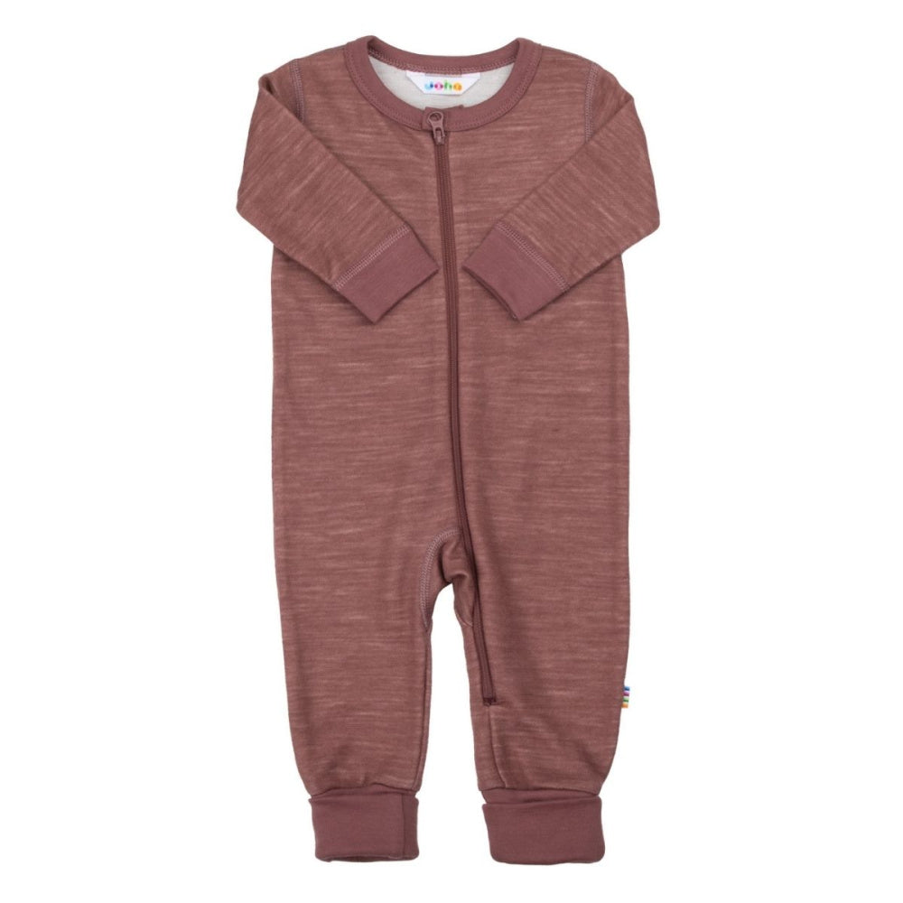 Joha - Heldress 2i1 fot Ull og Bambus Mørk Rose