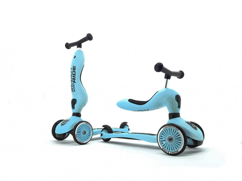 Scoot & Ride - Sparkesykkel Highwaykick 1 Blueberry - Guttelus