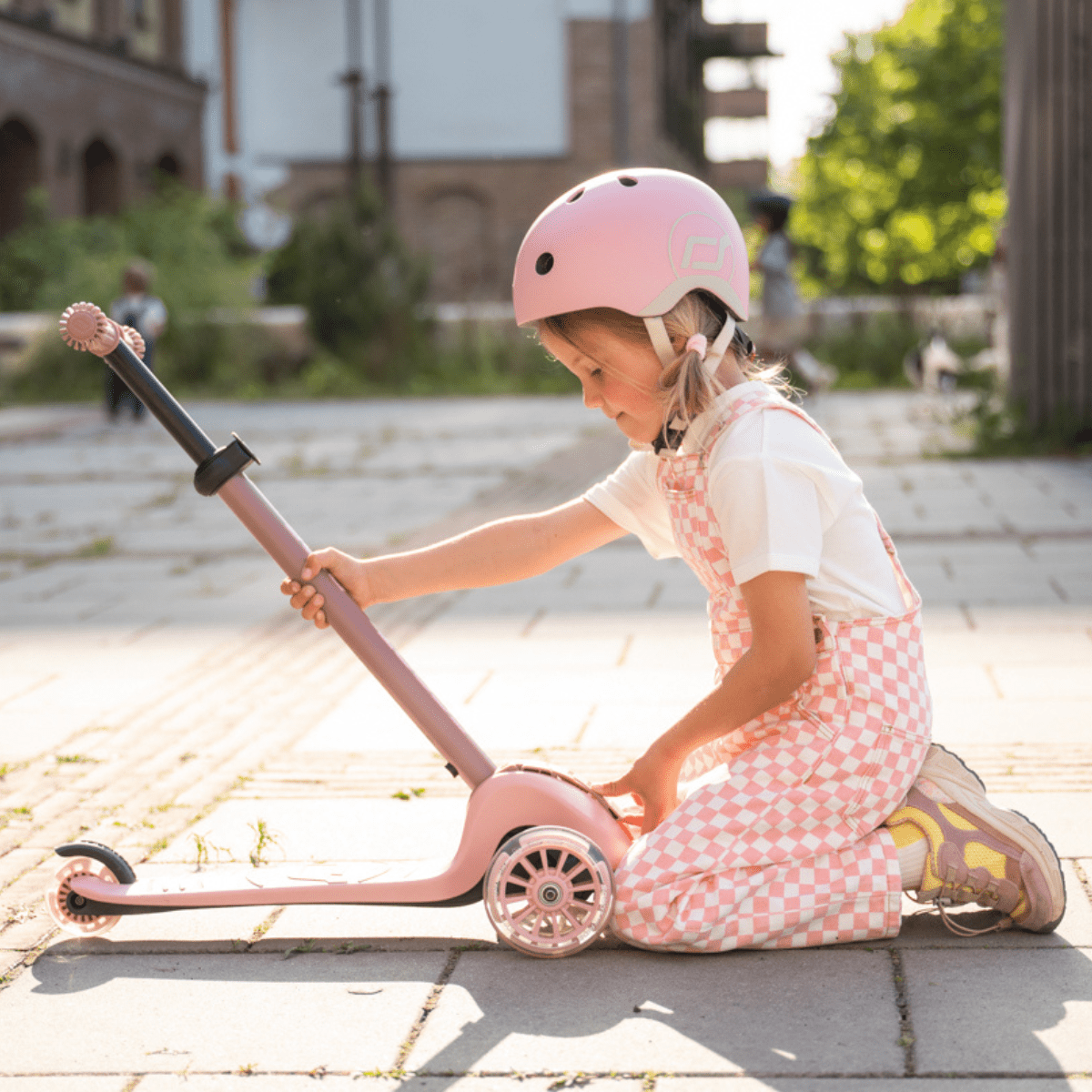 Scoot & Ride - Sparkesykkel Highwaykick 3S Rose - Guttelus.no