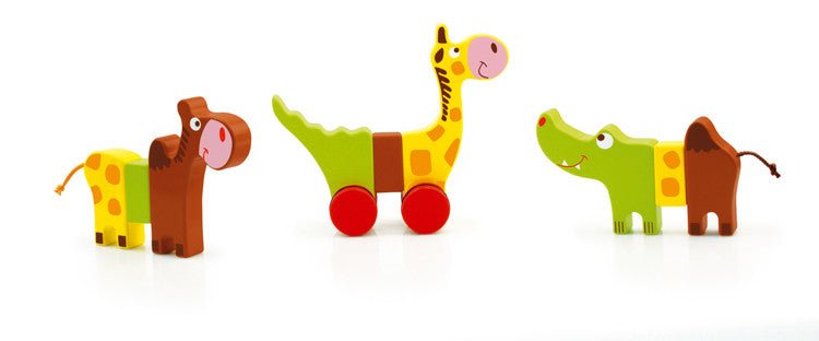 Scratch - Magnetisk byggeleke i tre Zoo - Guttelus