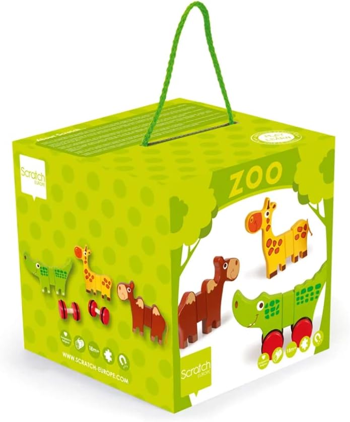 Scratch - Magnetisk byggeleke i tre Zoo - Guttelus