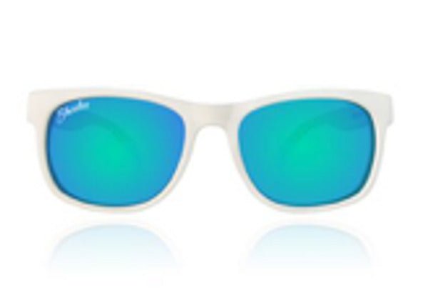Shadez Solbriller - VIP Polarized Hvit White-Ocean - Guttelus