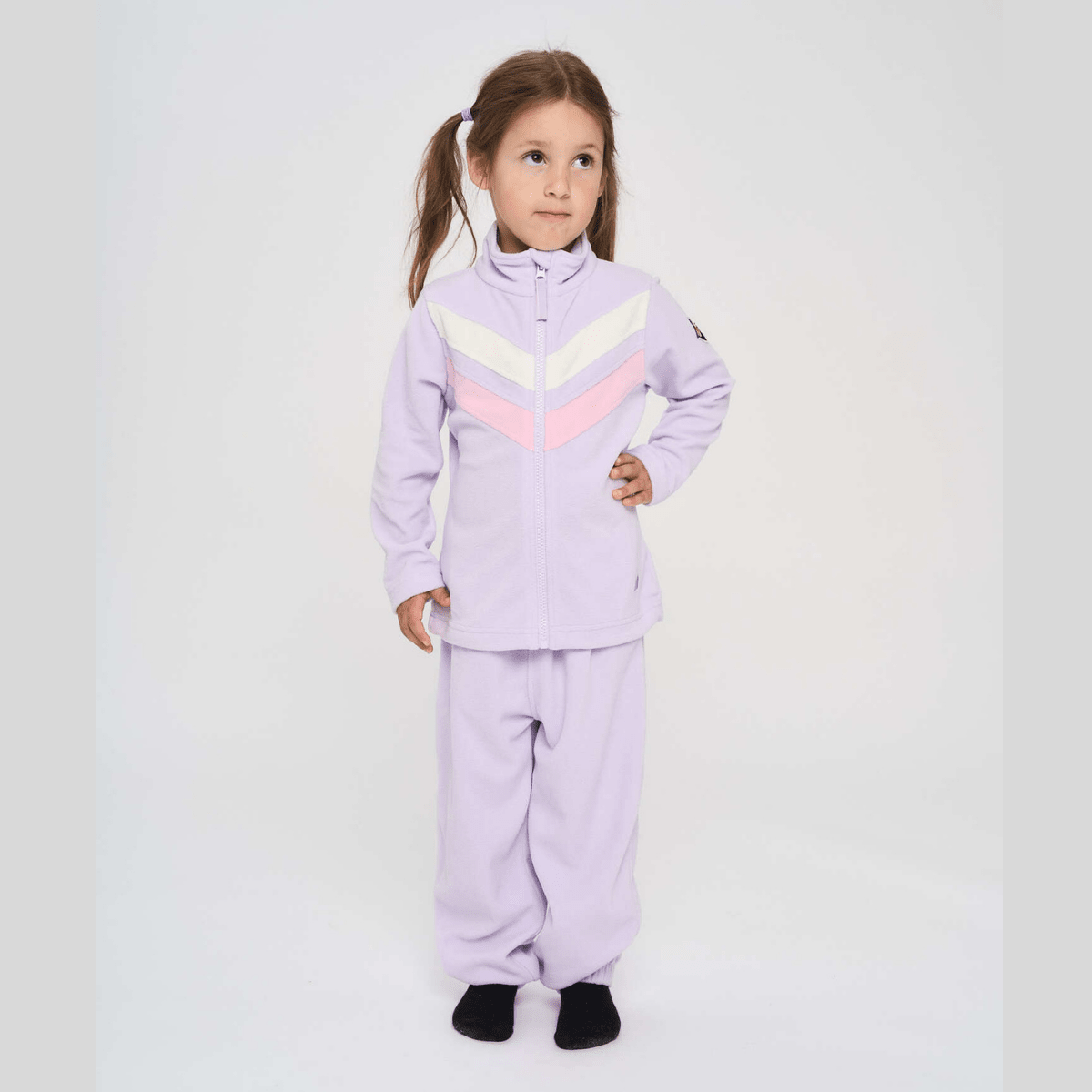 Skogstad - Fleece Sett Fongen Pastel Lilac - Guttelus.no