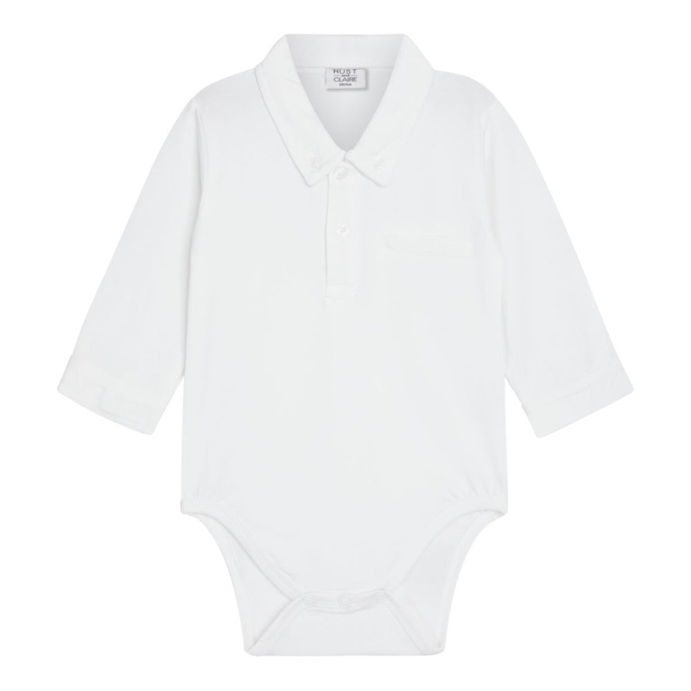 Hust and Claire - Skjortebody med Krage Basil White