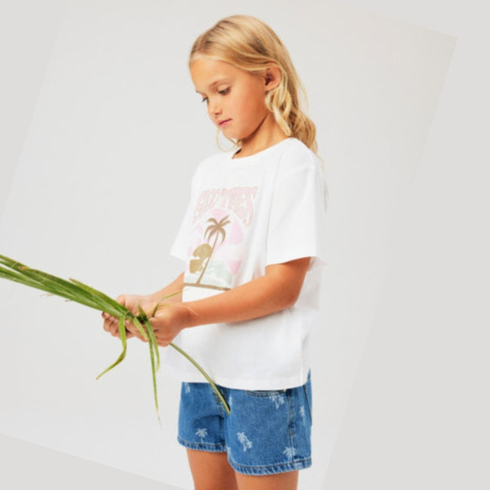 Name It - Shorts Jr Rose Medium Blue Denim