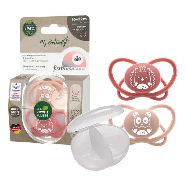 Nip- Smokker 2pk 16-32 mnd "My butterfly" Rosa