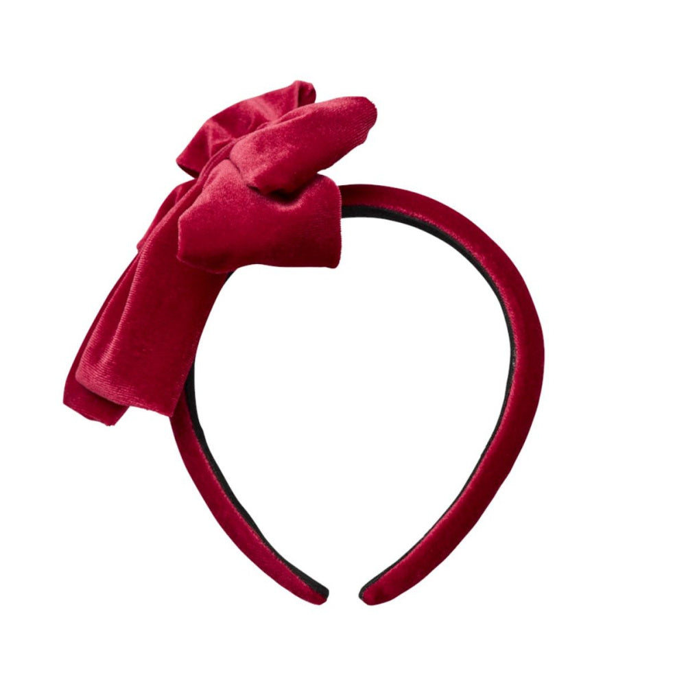 Name It - Hårbøyle med Sløyfe Relvet Jester Red