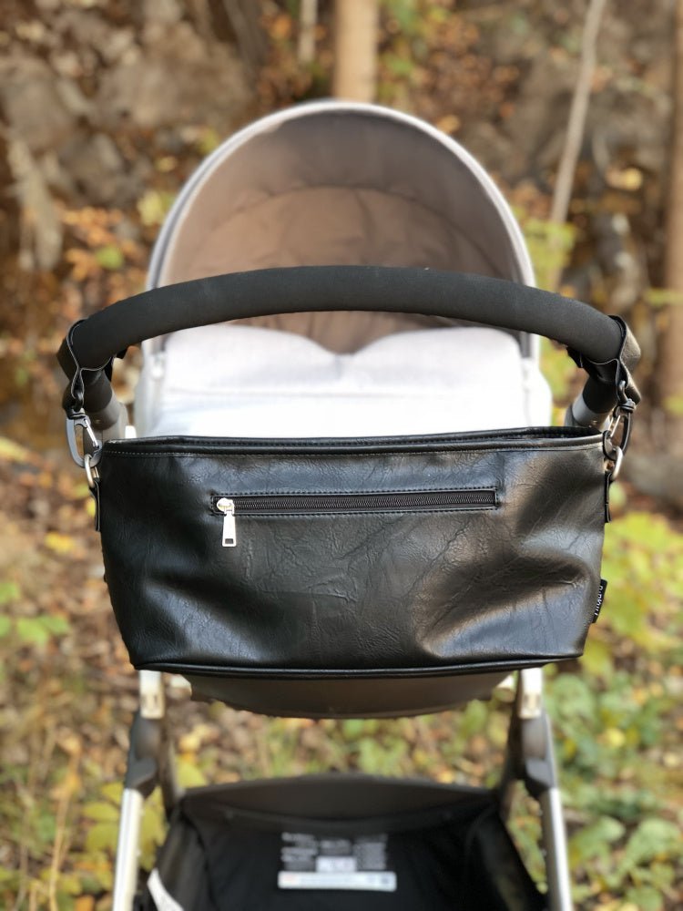 Tinkafu - Tinkabag Organizer til Barnevogn Svart PU - Guttelus