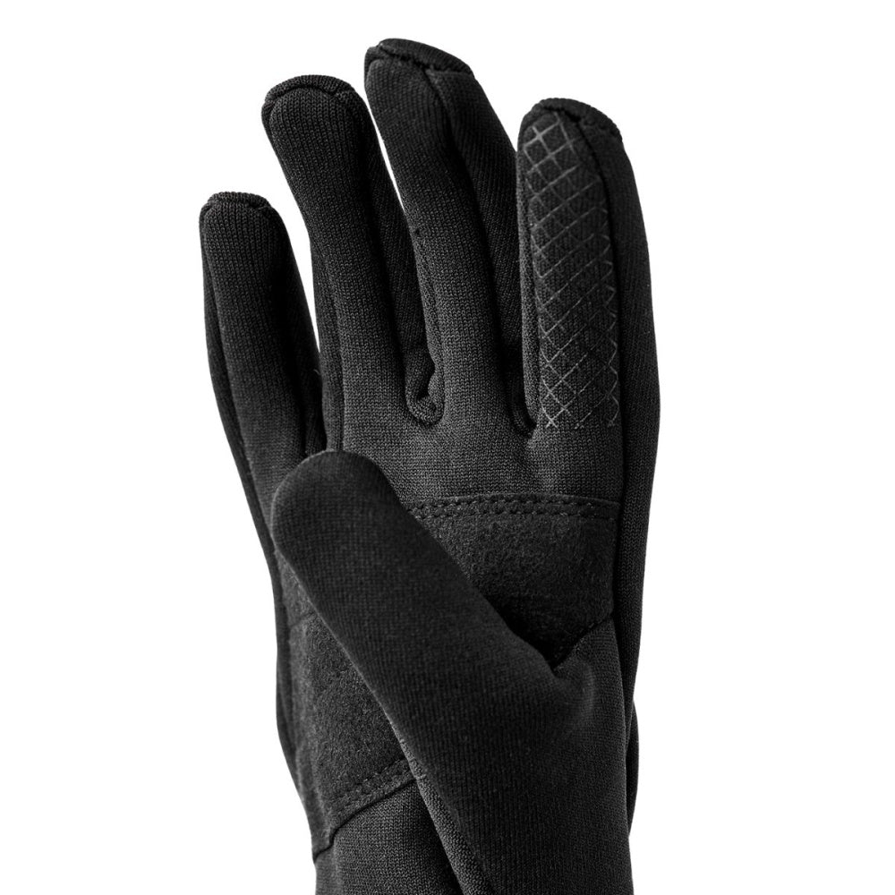 Hestra - Fleecehansker Touch Point Fleece Liner Jr. Black