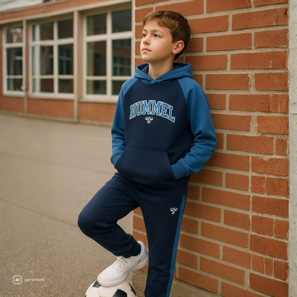 Hummel - Hettegenser Logo Essen Dutch Blue