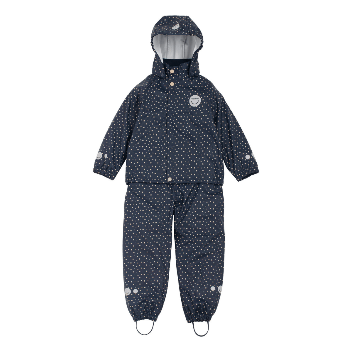 Viking - Regnsett Jolly Print Navy - Guttelus.no