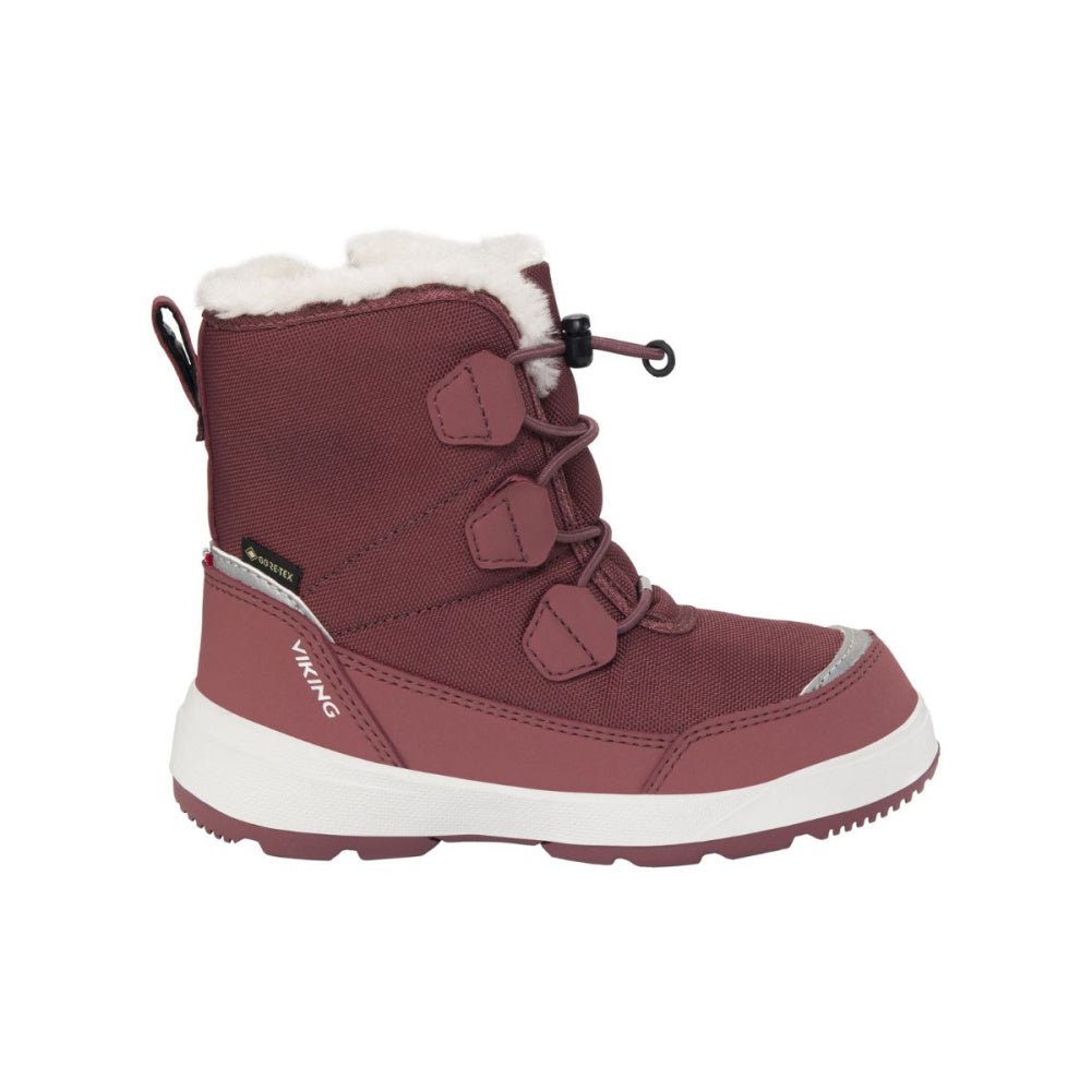 Viking - Vintersko Toasty Warm GTX Zip Dark Pink - Guttelus.no