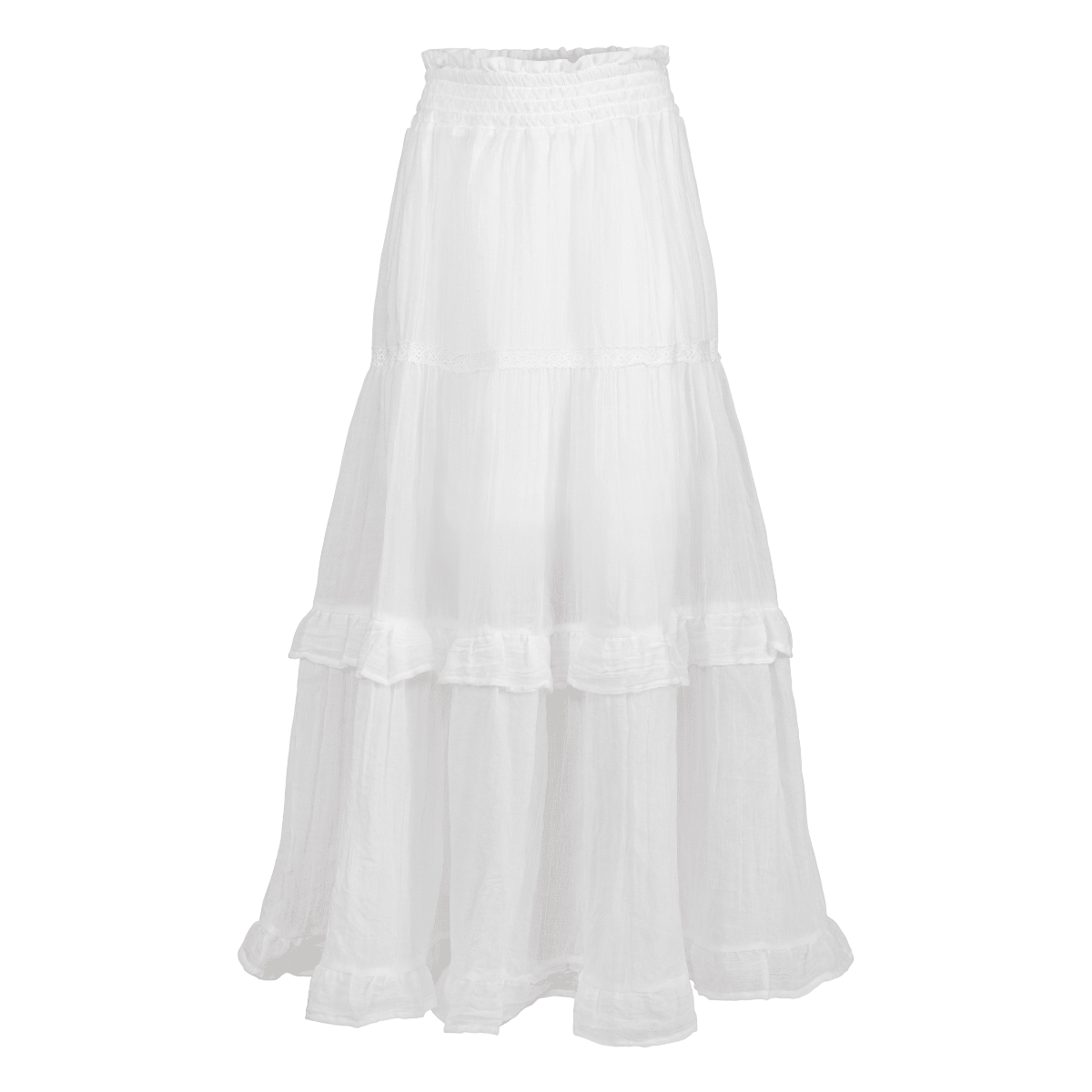 Vilje & Ve - Skjørt Amina Maxi White - Guttelus.no