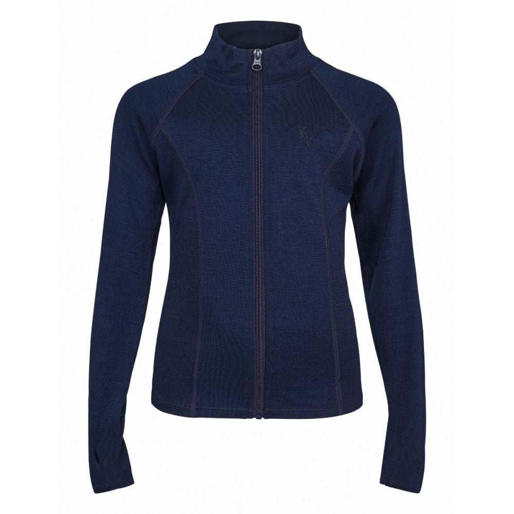 Vilje & Ve - Jakke i Ull og Bambus Aurora Midnight Navy - Guttelus.no