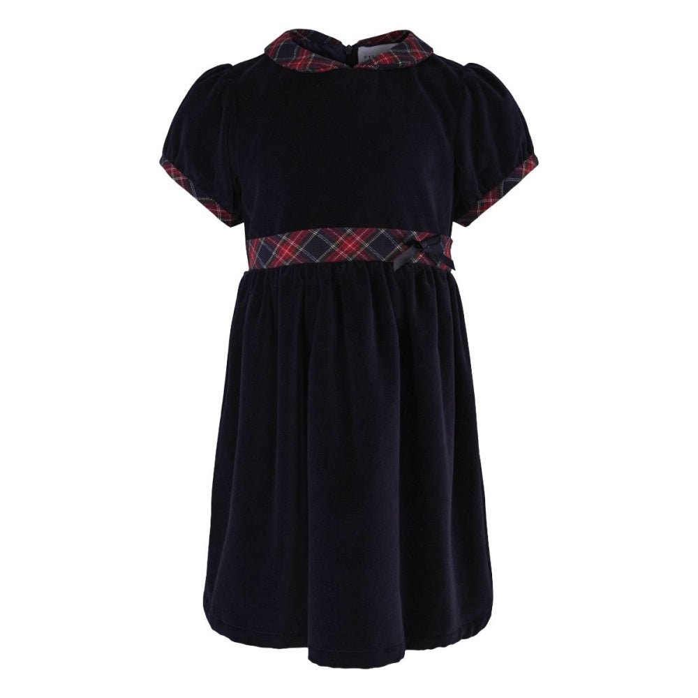 Vilje & Ve - Julekjole Velour Hanna Classic Navy - Guttelus.no