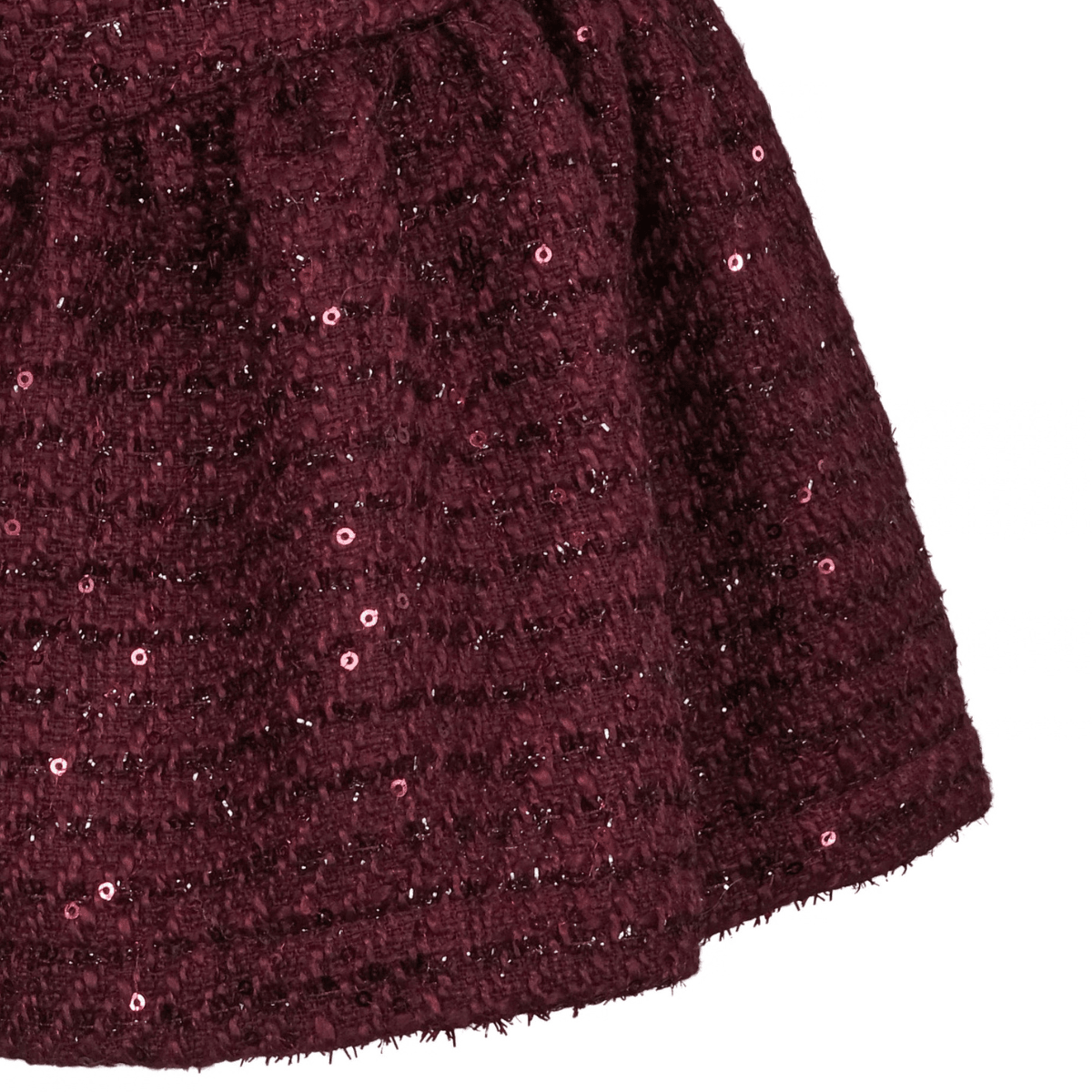 Vilje & Ve - Skjørt Laila Bouclé Burgundy - Guttelus