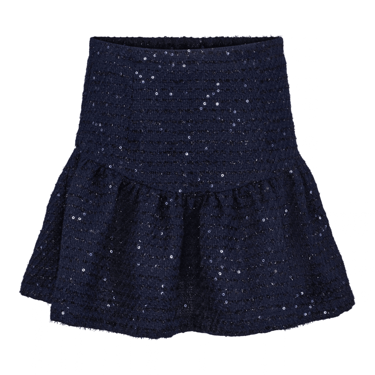 Vilje & Ve - Skjørt Laila Bouclé Dark Navy - Guttelus