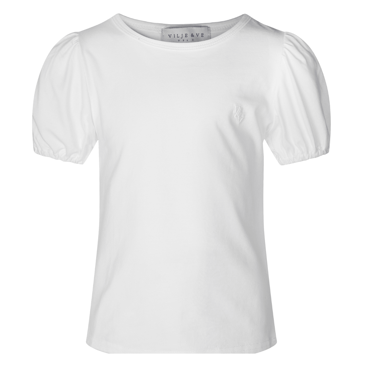 Vilje & Ve - T-skjorte med Pufferme Mia Off White - Guttelus.no