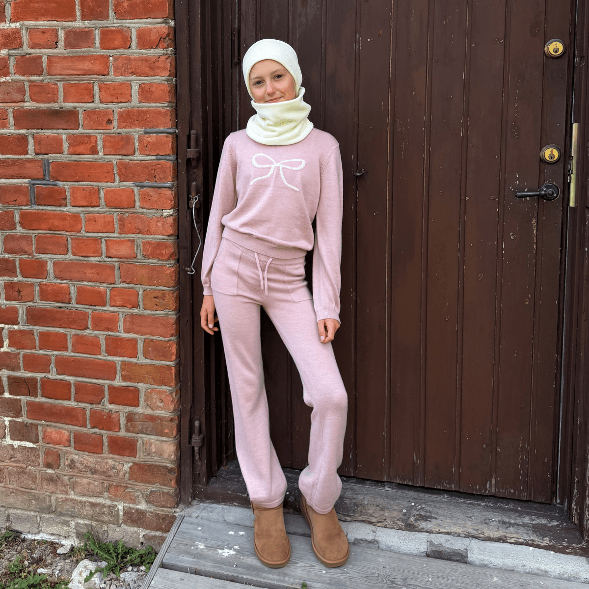 Vilje & Ve - Ullgenser Mina Soft Pink - Guttelus