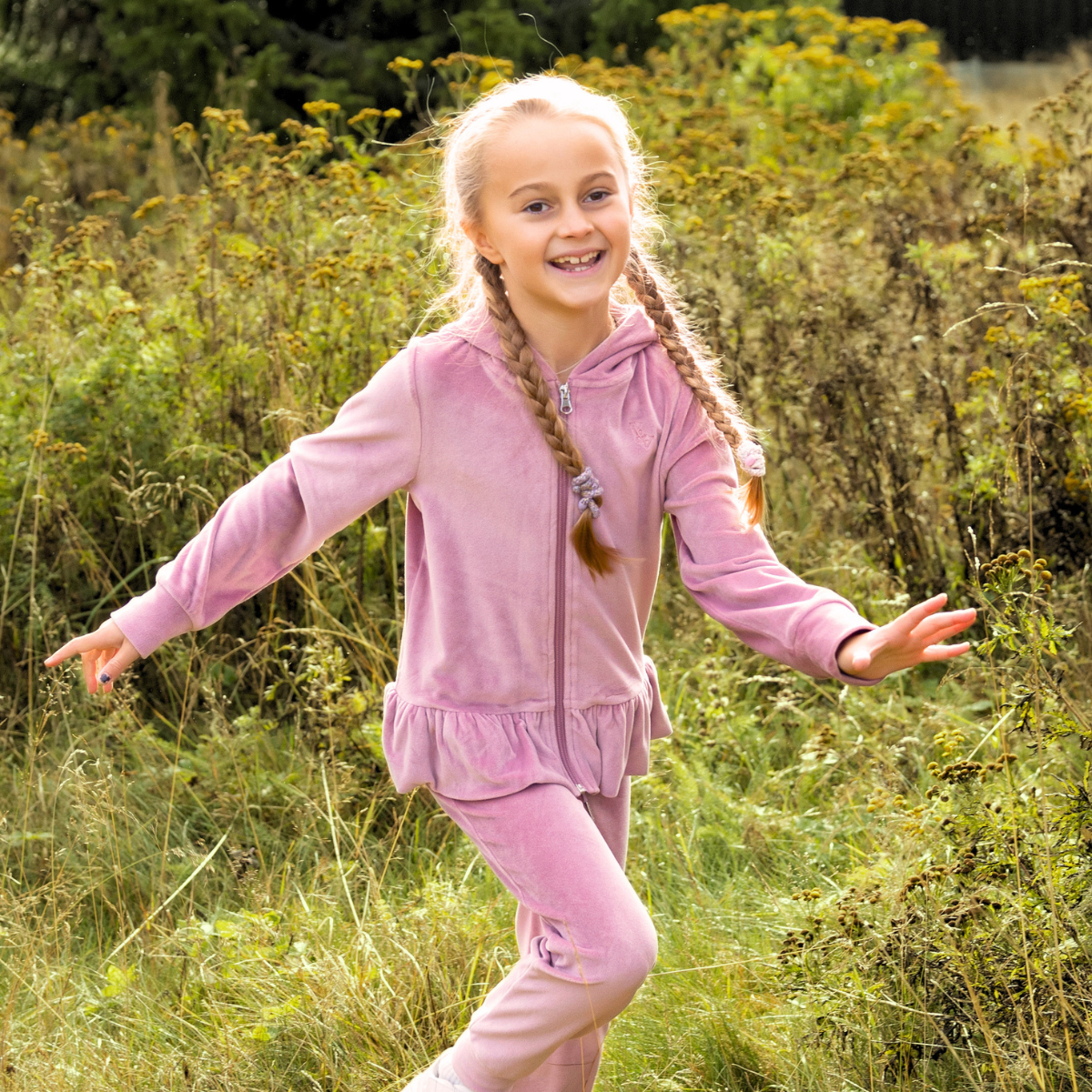 Vilje & Ve - Velourjakke Alma Blush Rose - Guttelus