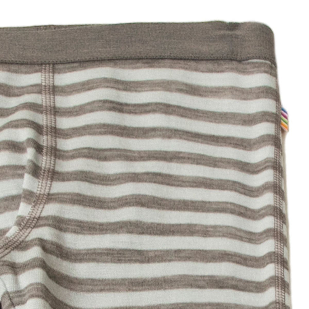 Joha - Leggings i Ull Striper Mynte