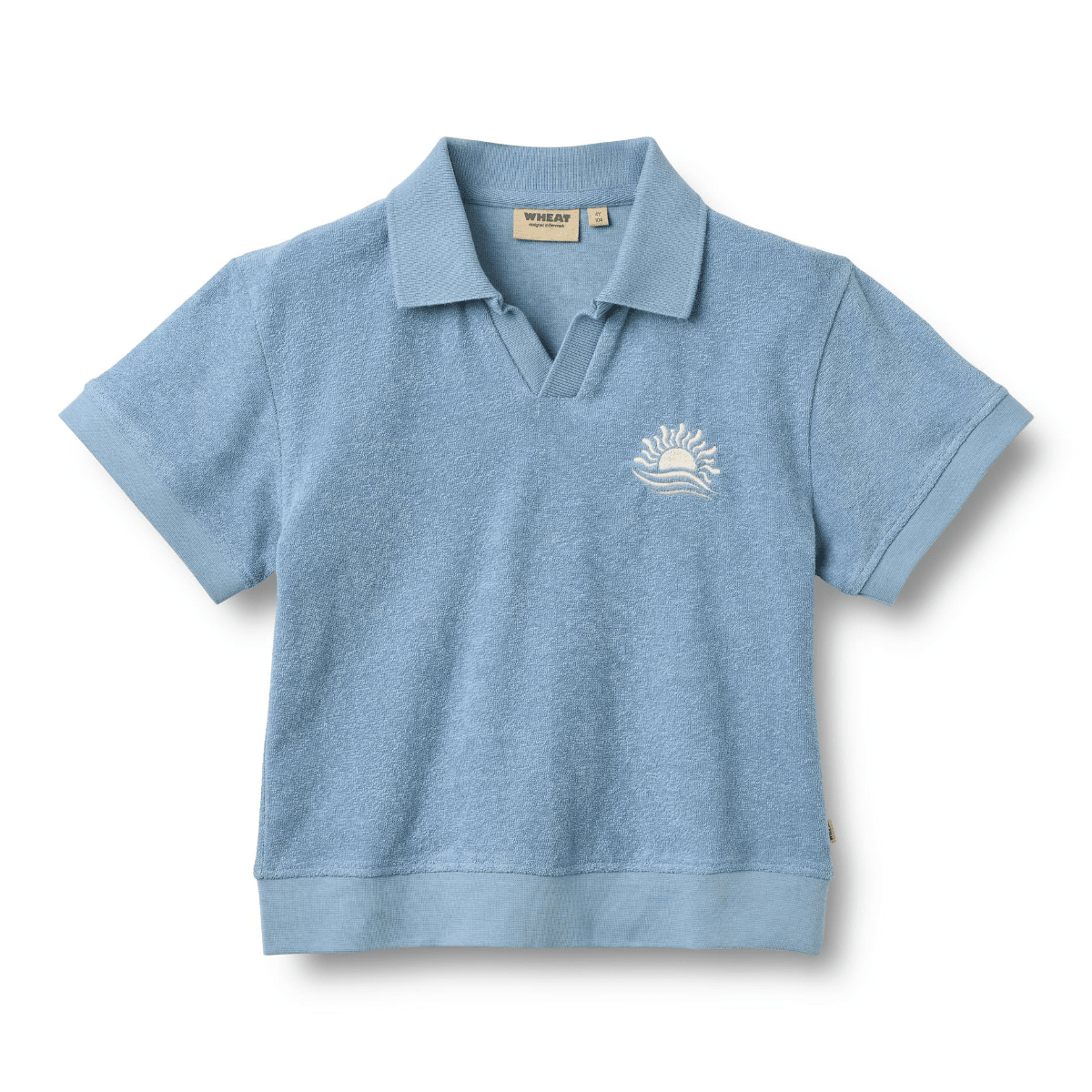 Wheat - 2-delt Sett Polo Marlo Faded Denim - Guttelus.no