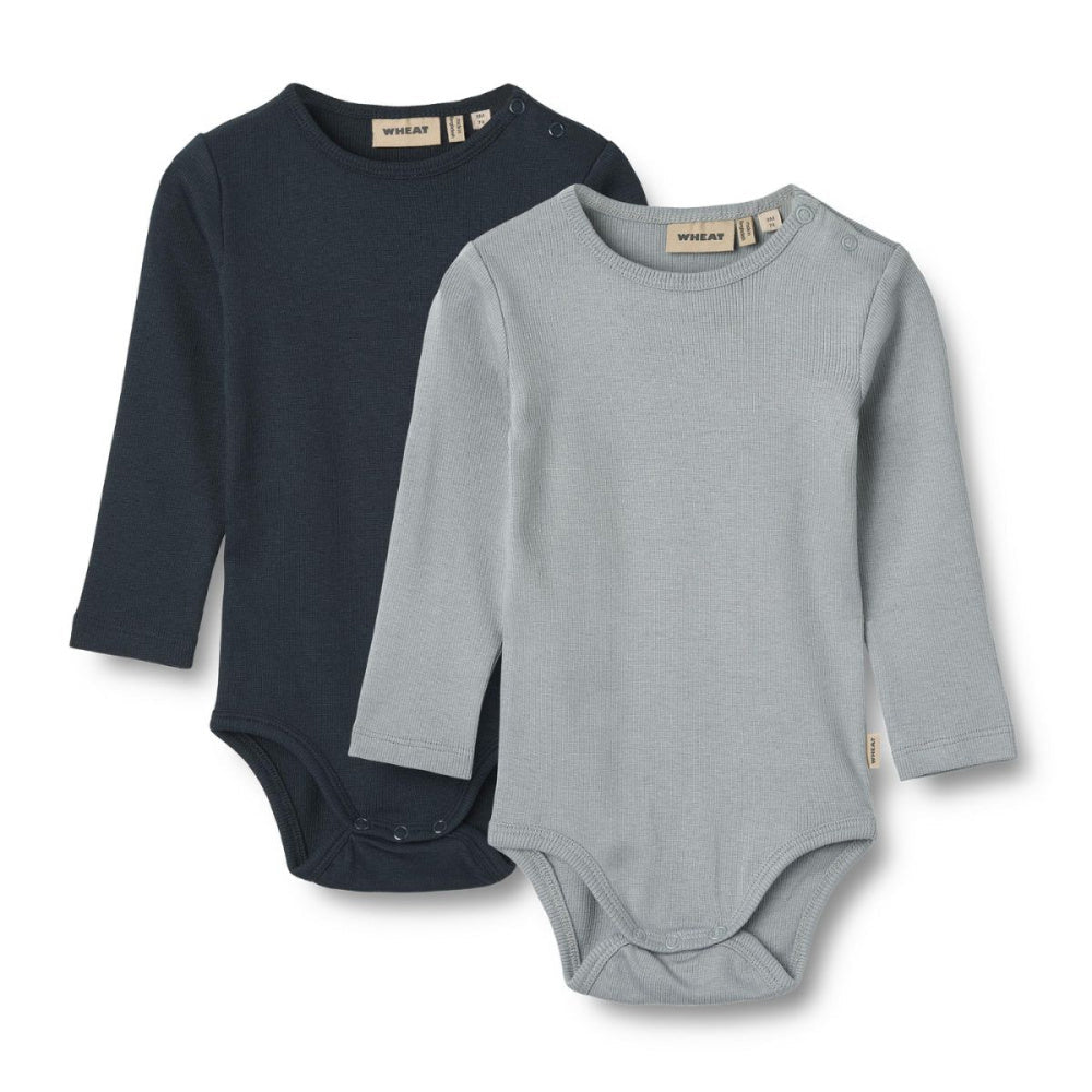Wheat - Body 2-pk Rib Spencer Cloudy Sky/ Navy - Guttelus