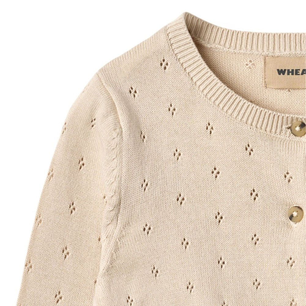 Wheat - Cardigan Baby Knit Maia Offwhite - Guttelus.no
