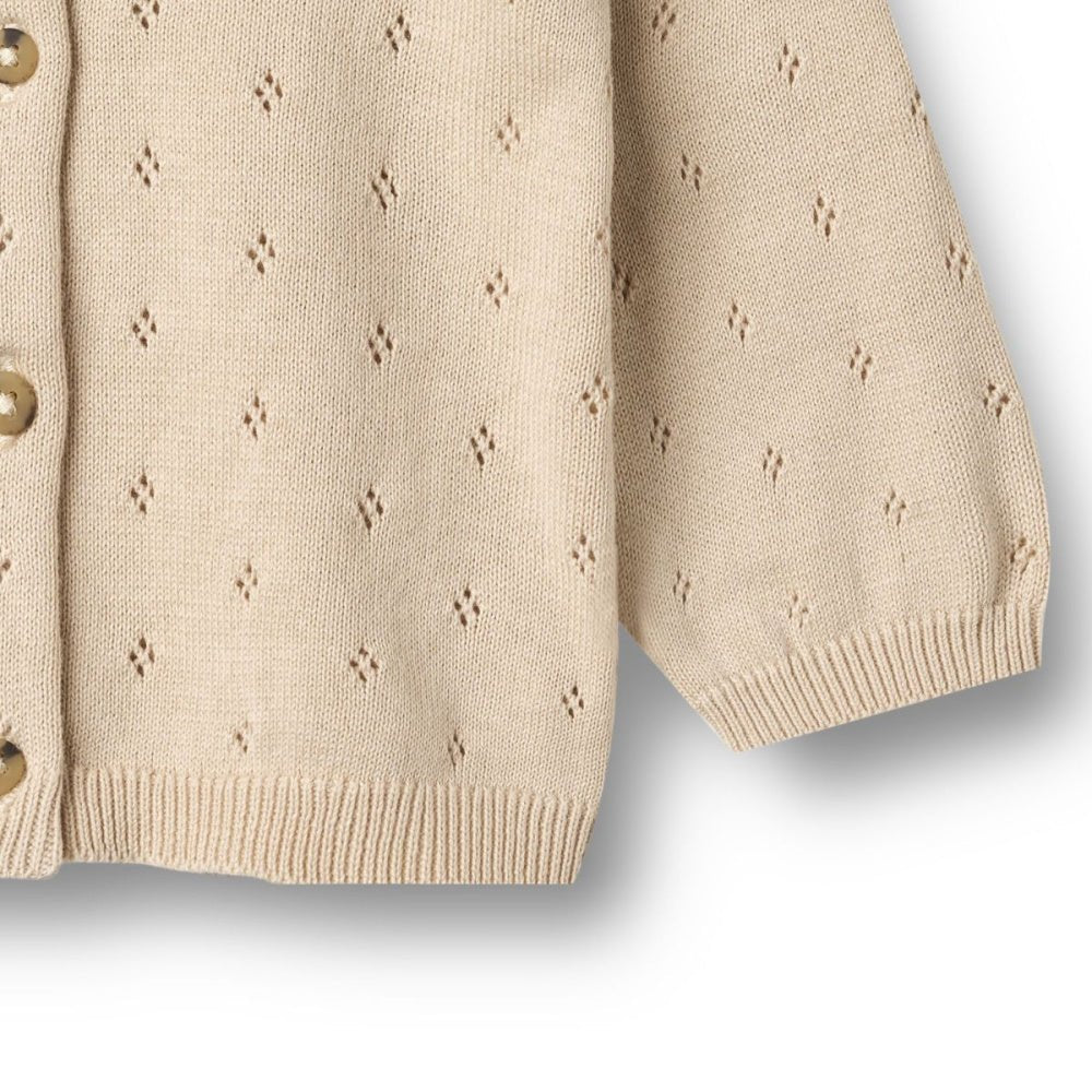 Wheat - Cardigan Baby Knit Maia Offwhite - Guttelus.no