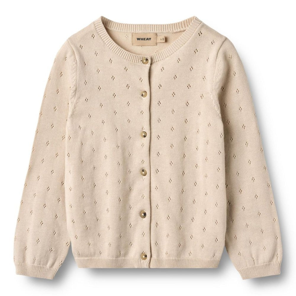 Wheat - Cardigan Knit Maia Offwhite - Guttelus.no