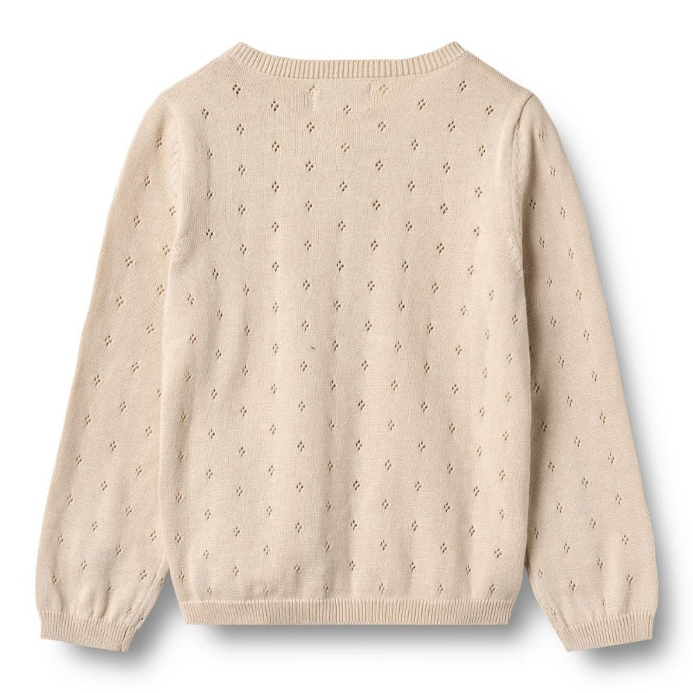 Wheat - Cardigan Knit Maia Offwhite - Guttelus.no
