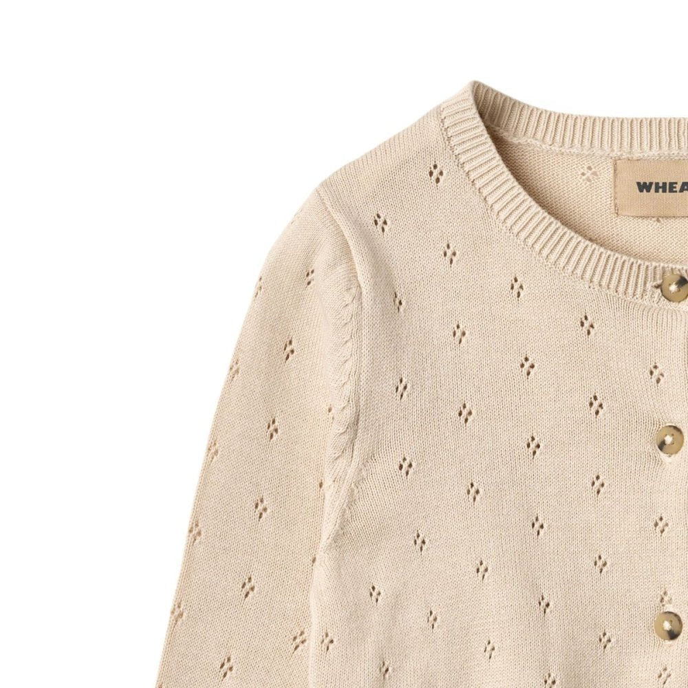 Wheat - Cardigan Knit Maia Offwhite - Guttelus.no