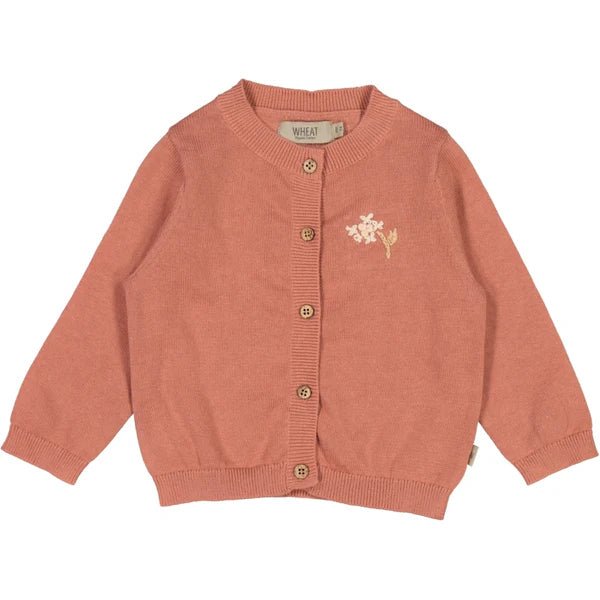 Wheat - Cardigan Suzy Cameo Brown - Guttelus.no