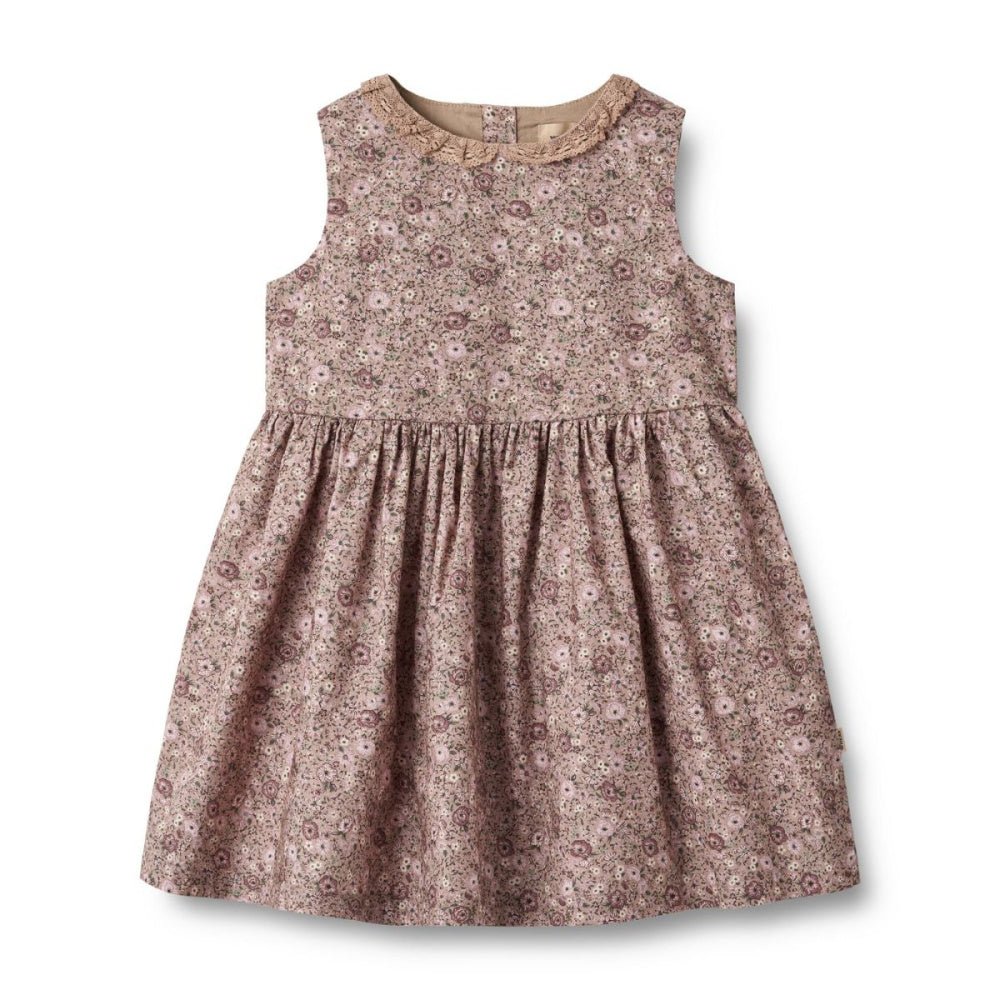 Wheat - Kjole Elma Rose Shadow Flowers - Guttelus