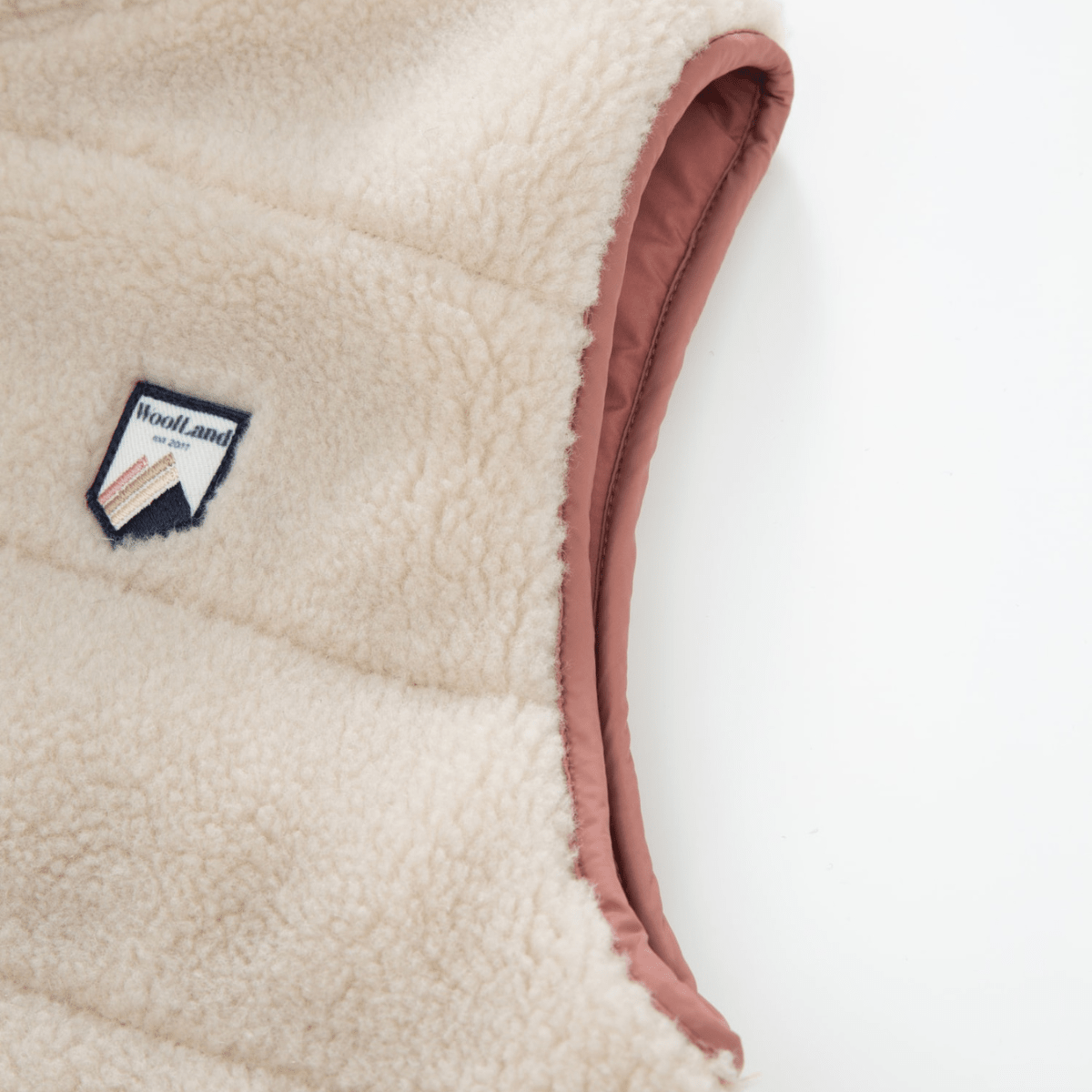 WoolLand - Fleecevest Nusfjord Burned Rose - Guttelus.no