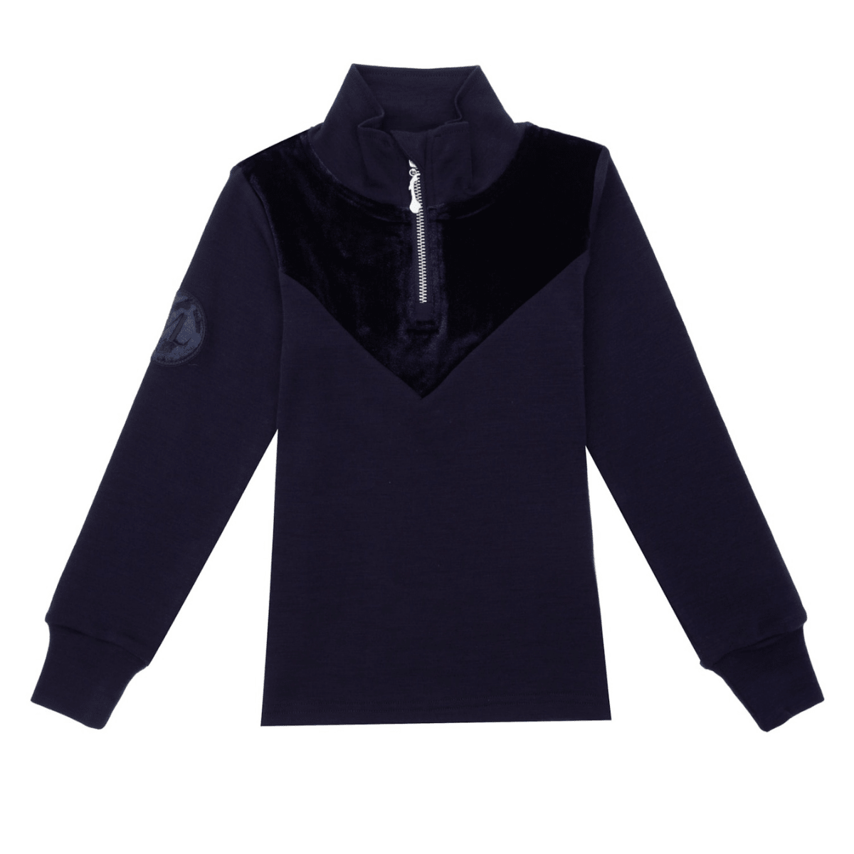 WoolLand - Genser Sirdal Half-Zip Blue Ink - Guttelus
