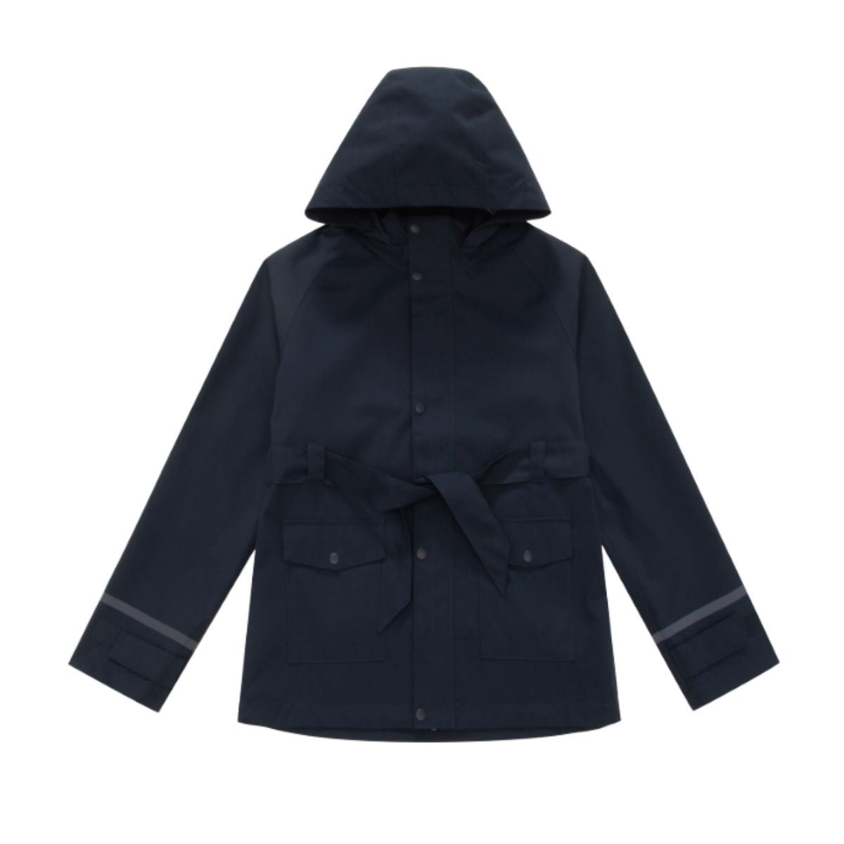 WoolLand - Regnjakke Florø Girl Dark Blue - Guttelus.no