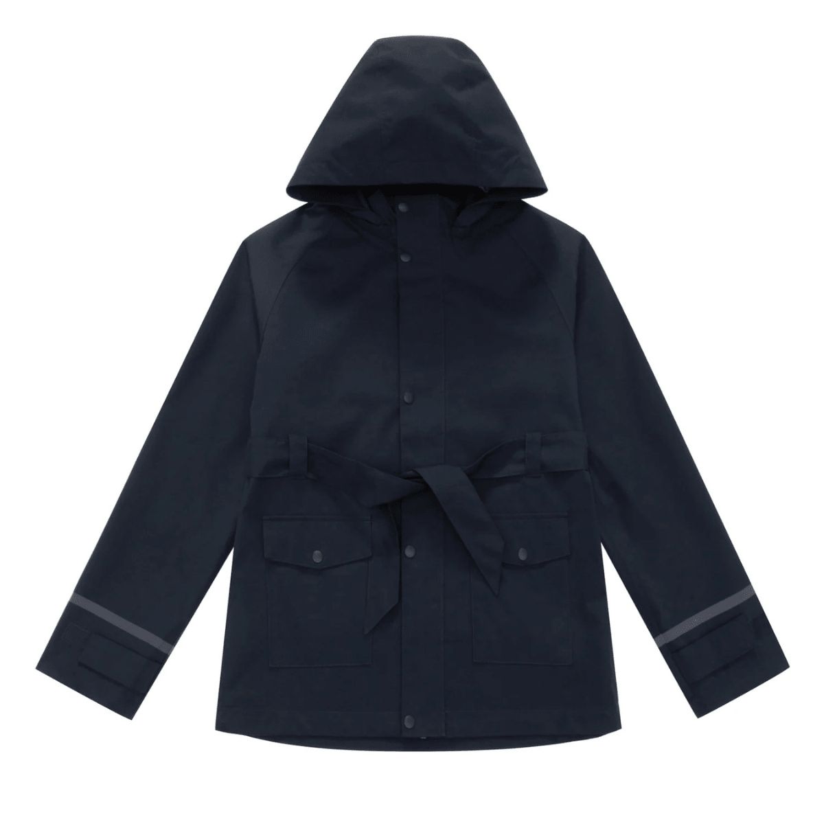 WoolLand - Regnjakke Florø Girl Dark Blue - Guttelus