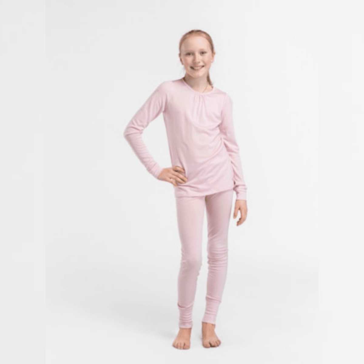 WoolLand - Ullundertøysett Sarpsborg Dusty Rose - Guttelus.no