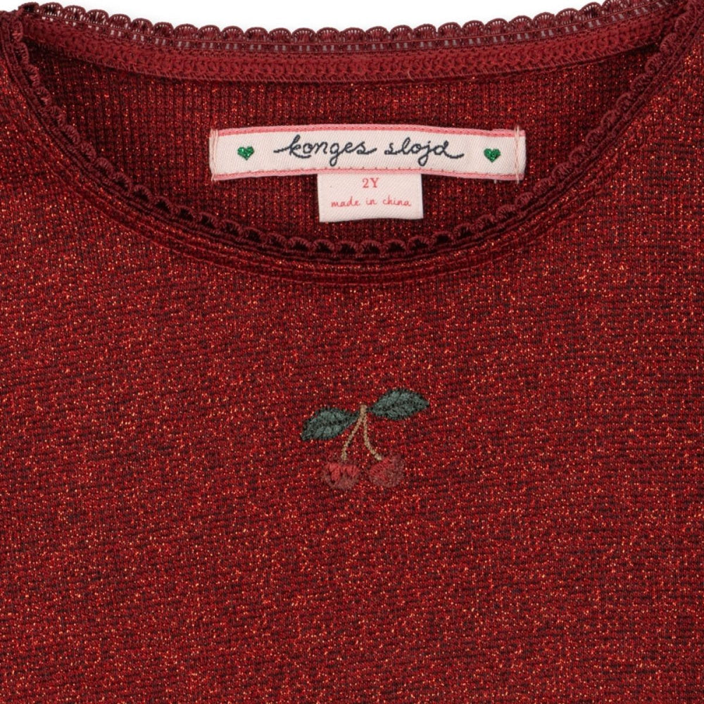 Konges Sløjd - Genser Glitter Roli Red Dahlia