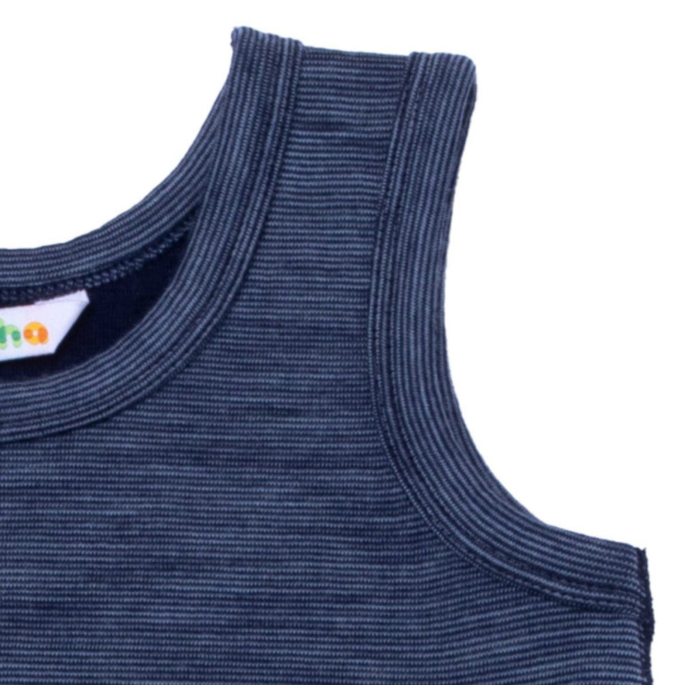Joha - Singlet Ull Basic Blå Melert