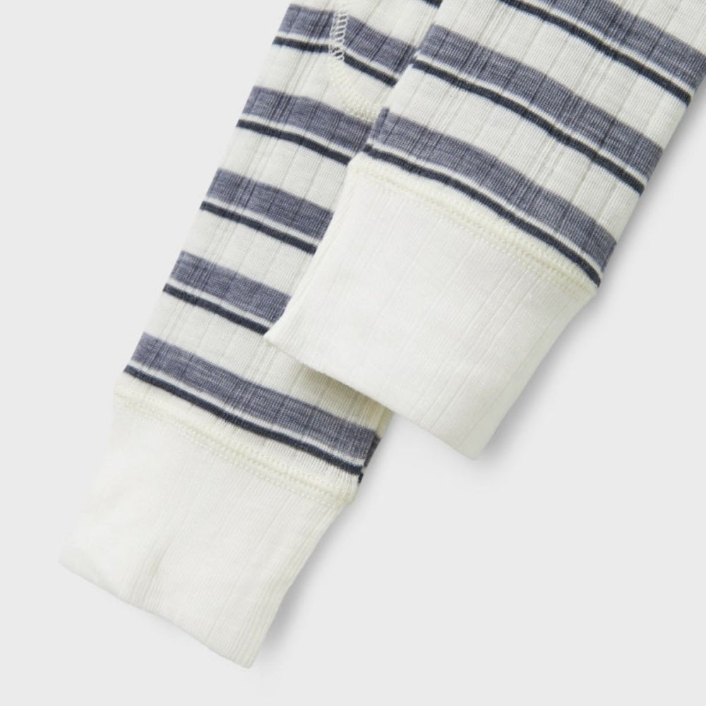 Name It - Longs Ull Wang Stripe Folkstone Gray/ Snow White
