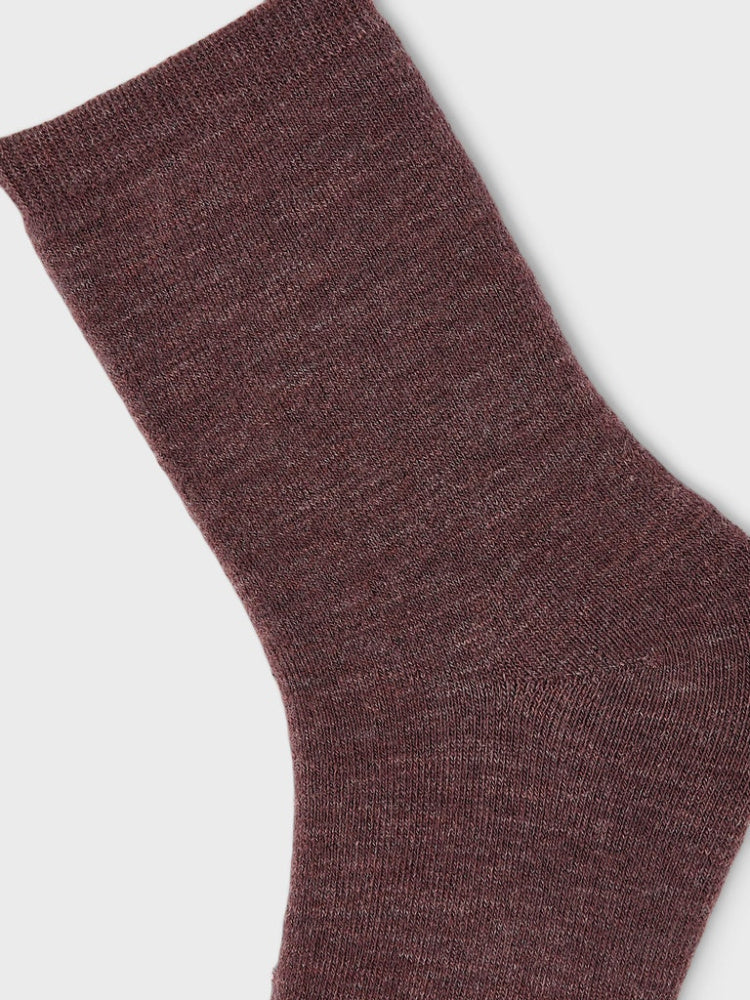 Name It - Ullsokker Deep Mahogany