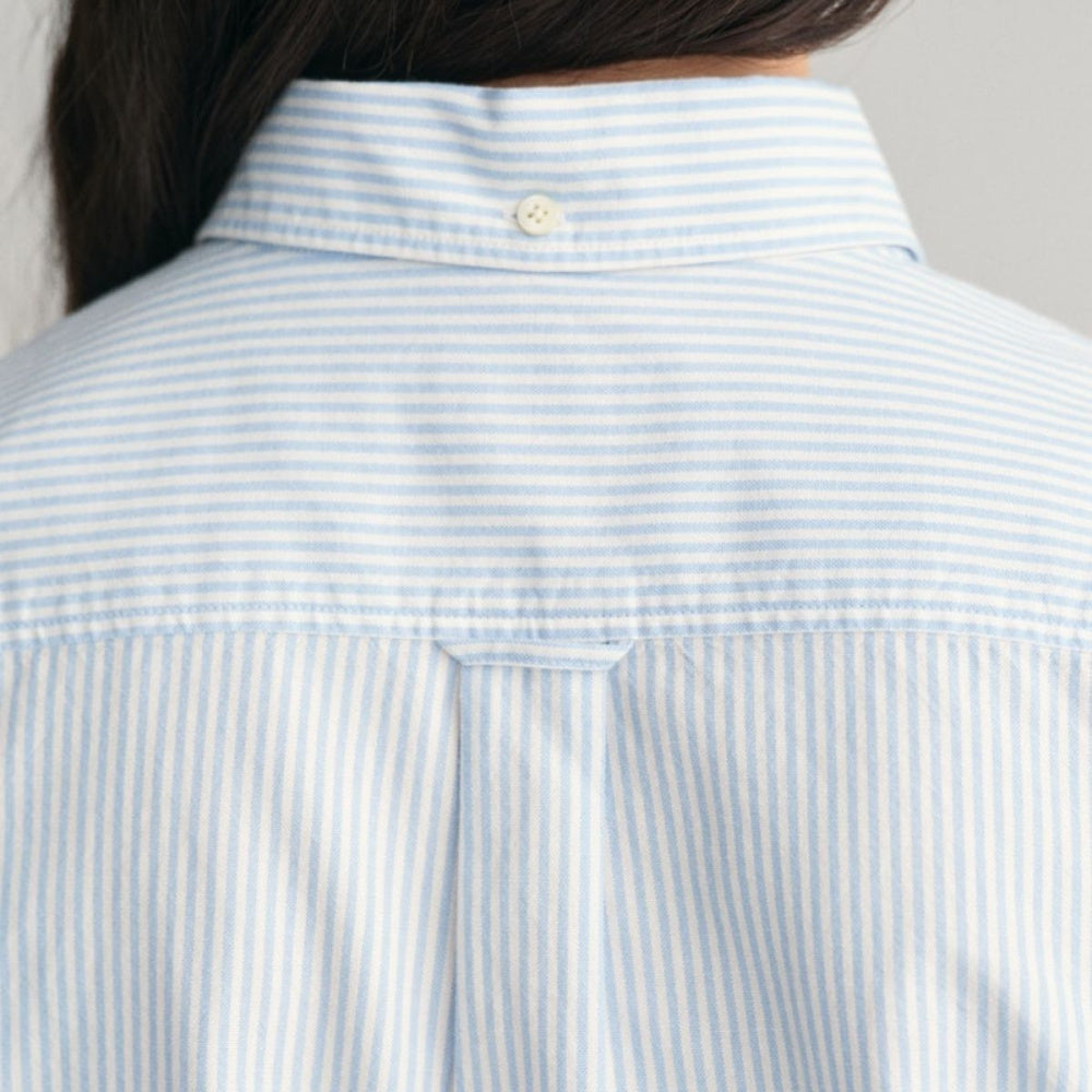 Gant - Skjorte Oxford Striped Capri Blue