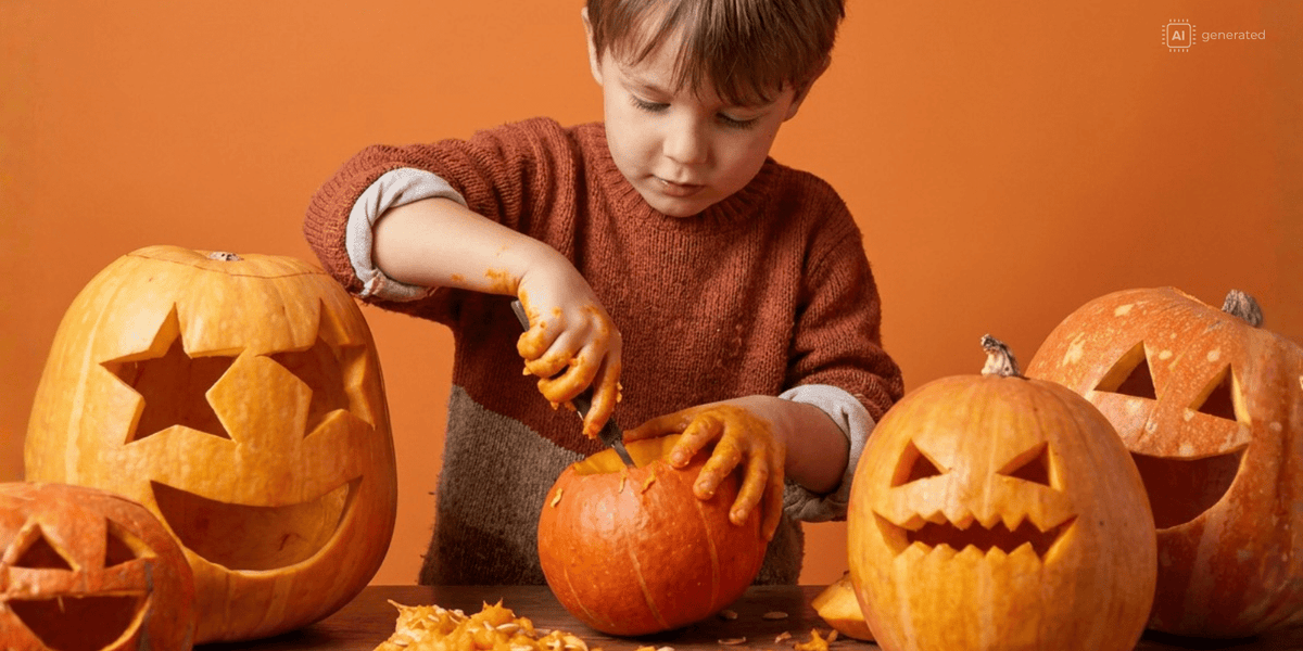 Slik lager du gresskarlykt med barn – enkle tips til Halloween - Guttelus