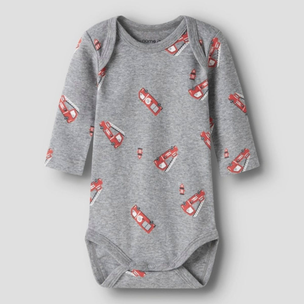 Name It - Body 3 pk Brannbil Grey/ Blue