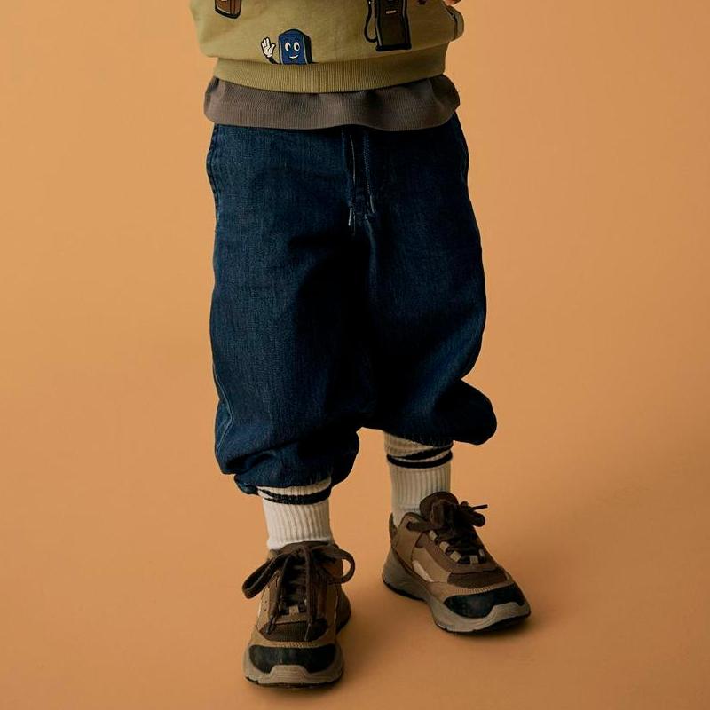 Name It - Bukse Ben Barrel Dark Blue Denim
