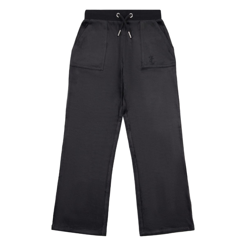 Juicy Couture - Bukse Tonal Wide Leg Jogger Jet Black