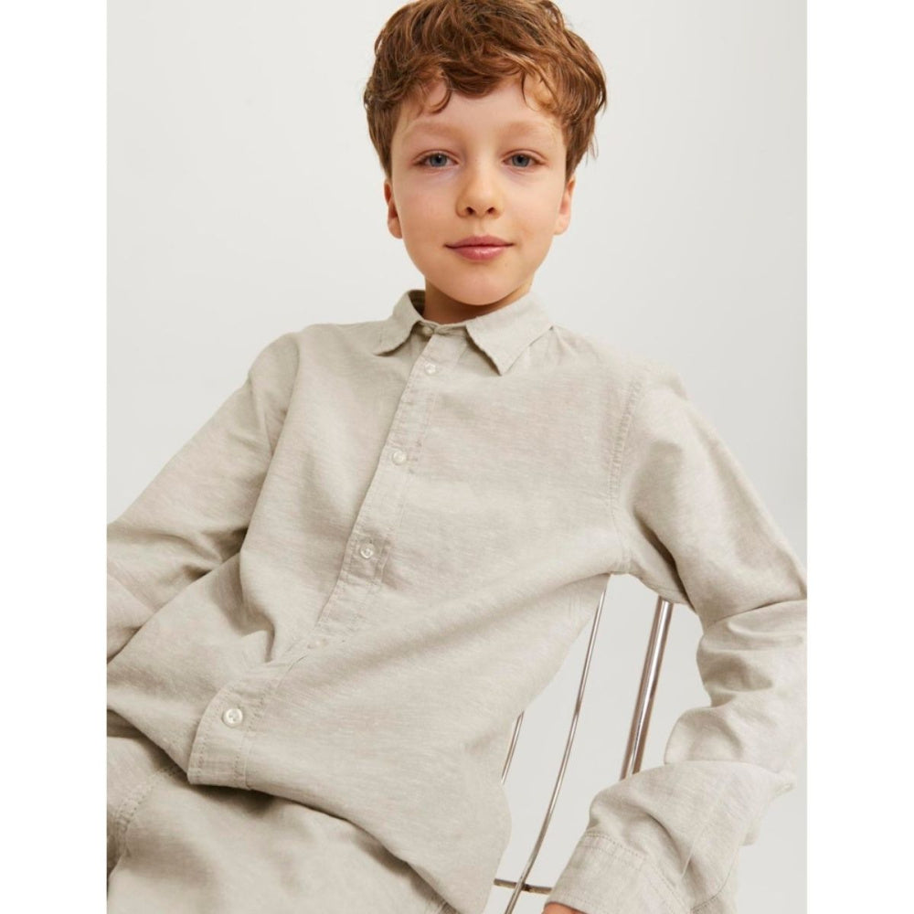 Jack & Jones - Linskjorte Klassisk Crockery