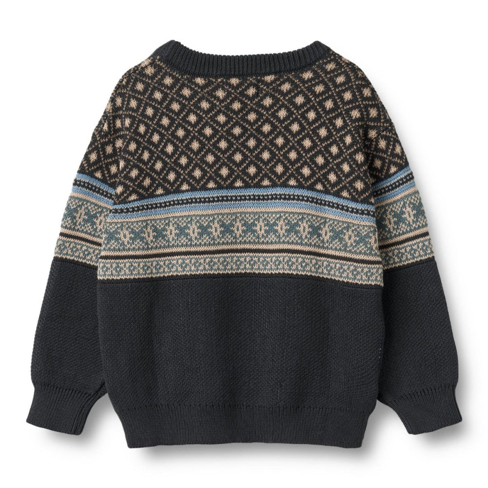 Wheat - Genser Julius Jacquard Navy
